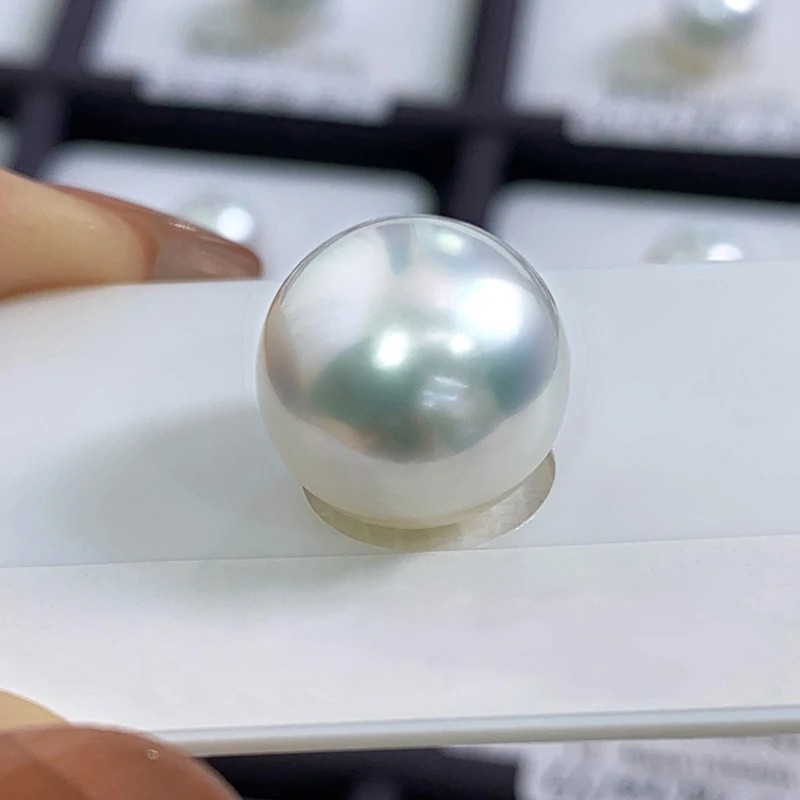 澳白珍珠裸珠海水珍珠可定制强光 多样性发货