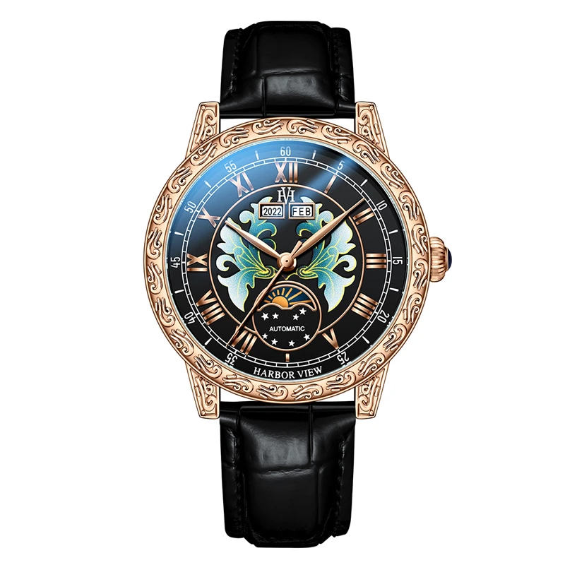 HA5351黑金游艇-万年历/男士奢华潮流腕表-cjl