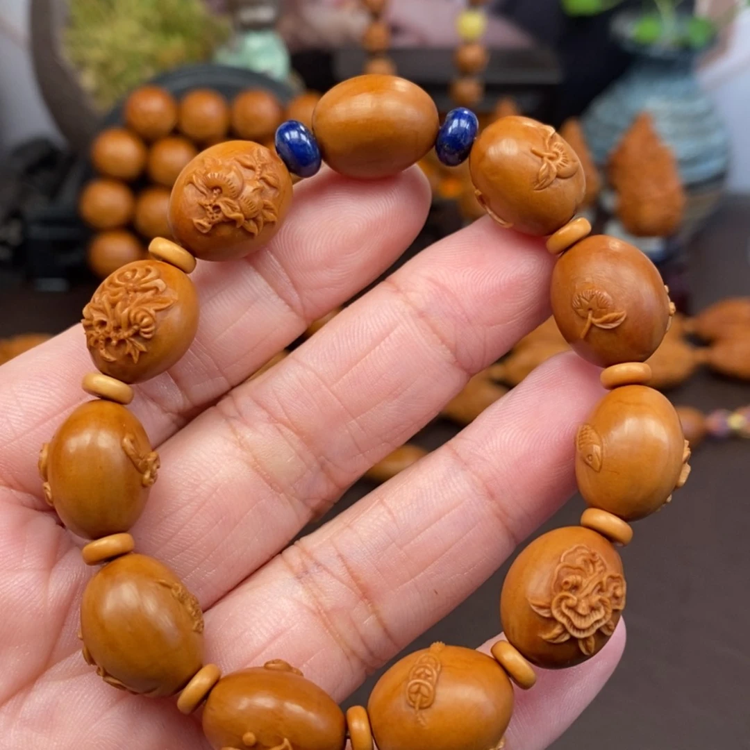 【闪购商品】橄榄核吊坠四季平安