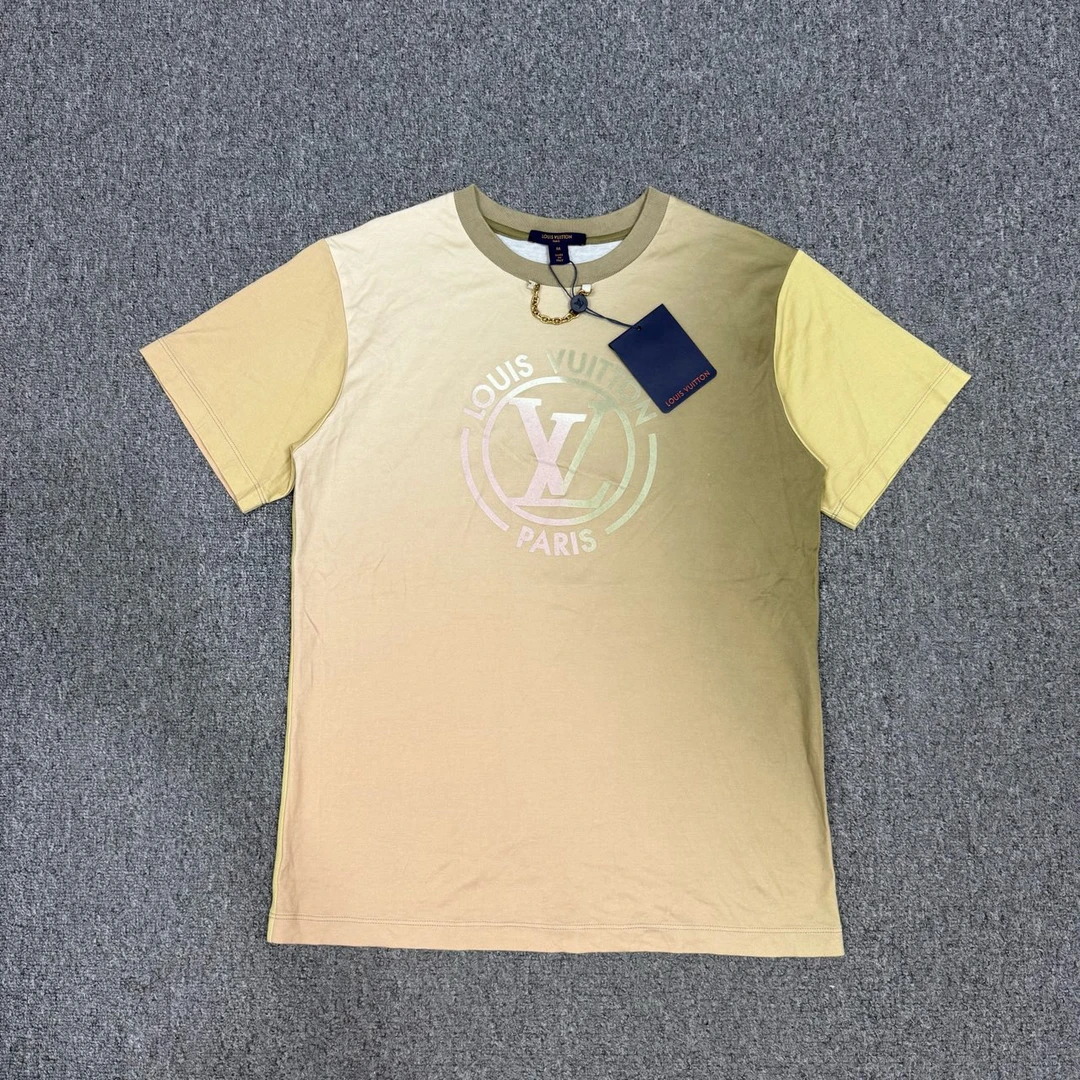 未使用 LouisVuitton/路易威登 13594419渐变炫彩徽标logo短袖M码