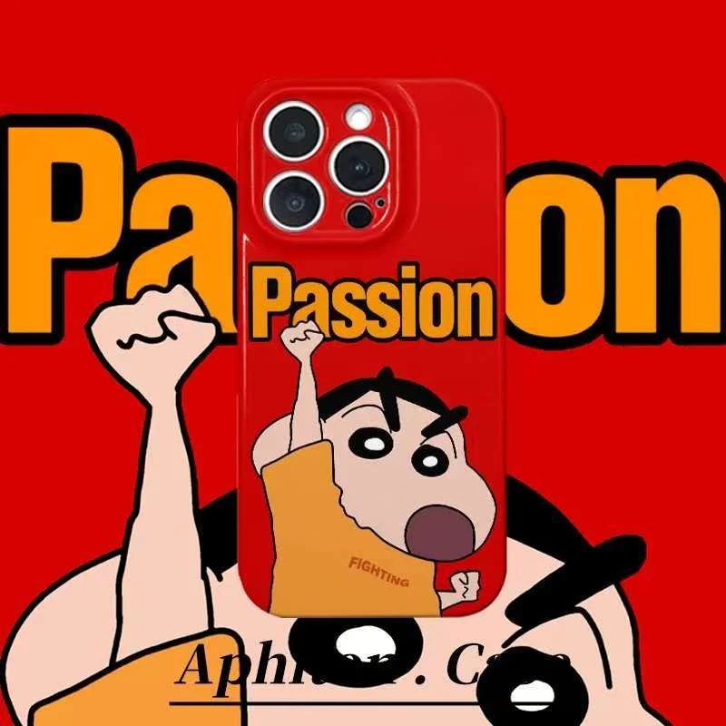 努力奋斗小新适用于iPhone16/15菲林手机壳华为p70vivo小米14oppo