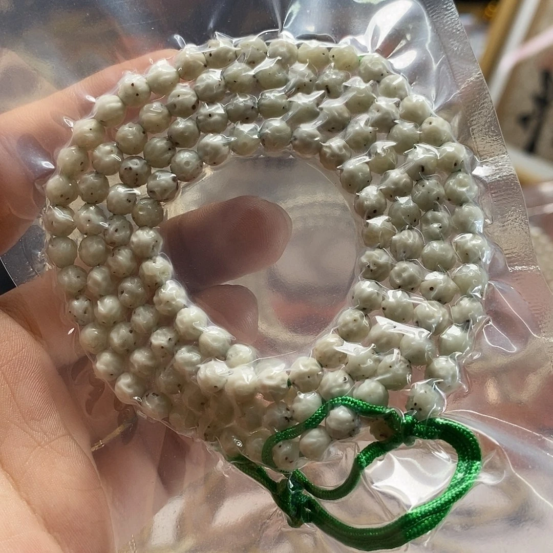 吊坠星月菩提6圆改找星星白玉化正月