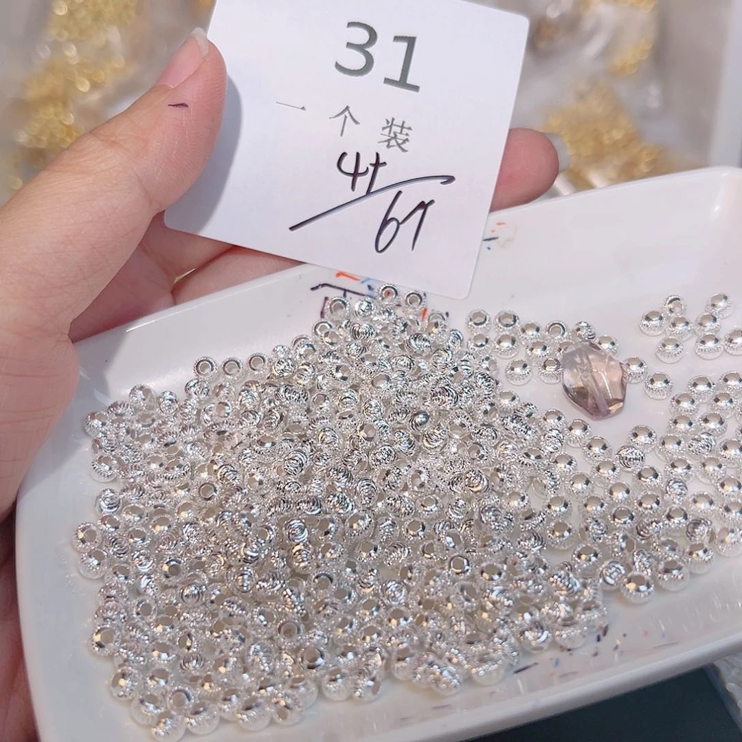 水晶珠宝半成品银S925镶嵌31