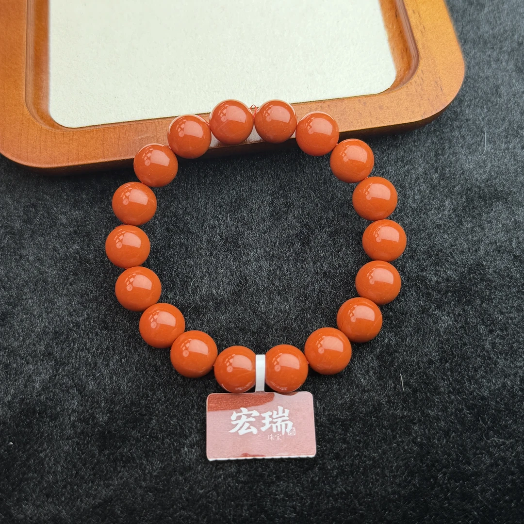 ［宏瑞南红］保山大水沟（云端）典藏11mm+单圈多样性发其一 HR1-032