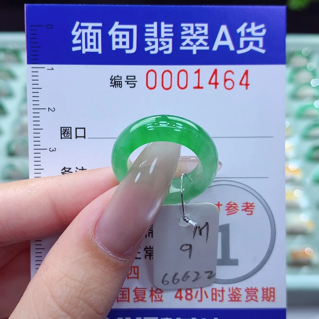 翡翠戒指未镶嵌9号