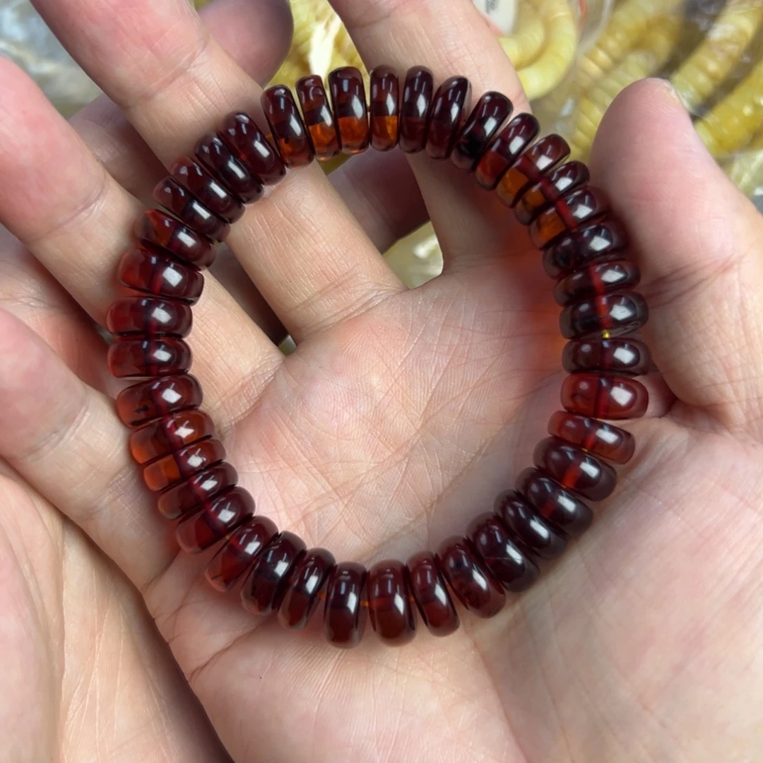 琥珀未镶嵌裸石12加血珀饼子013