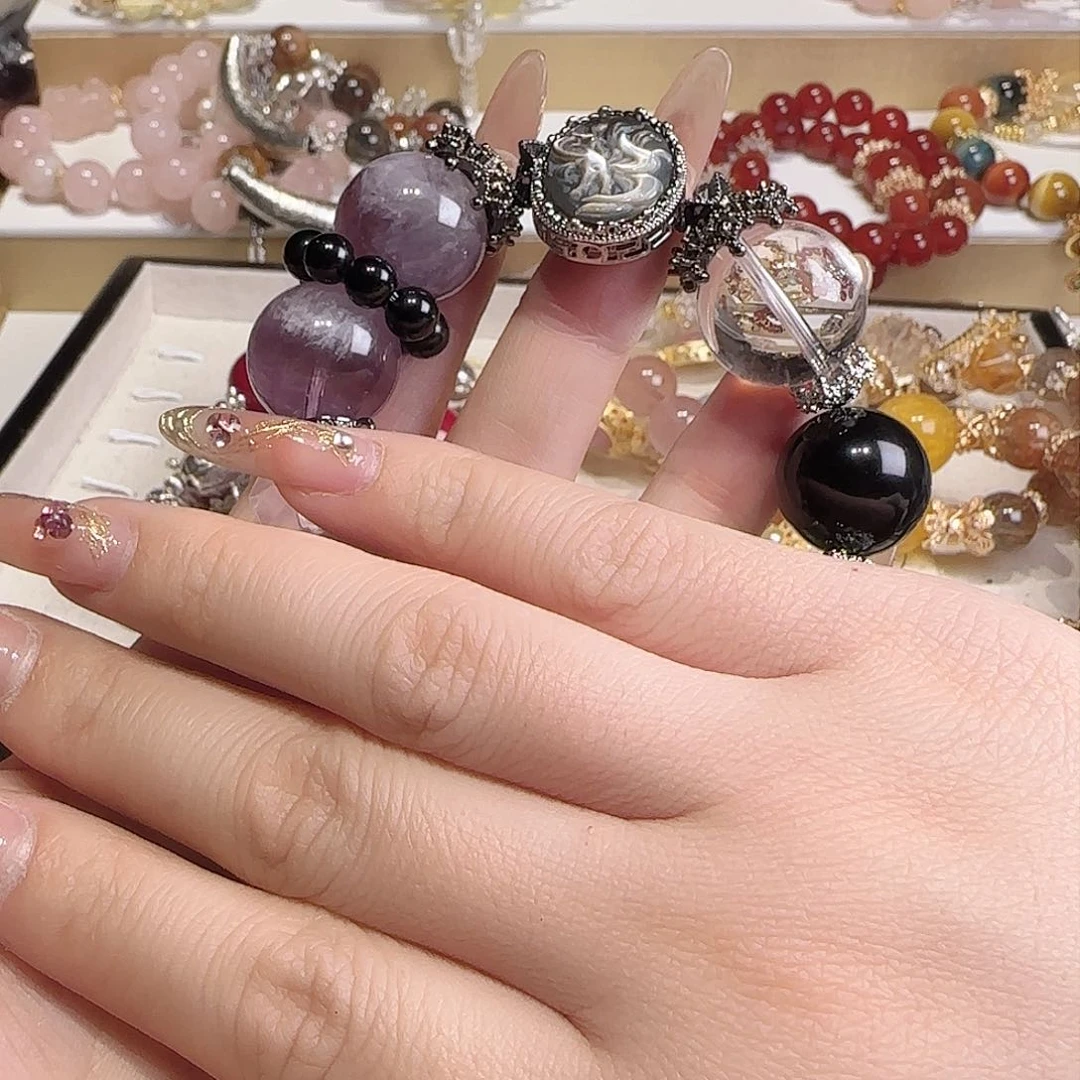 水晶手链未镶嵌白****吖把