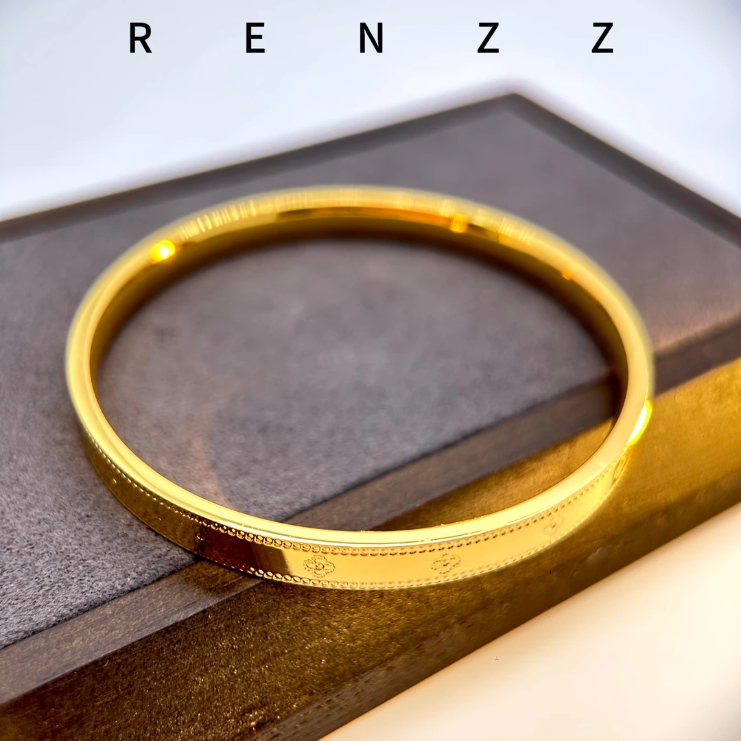 7926黄颜色幸运草手镯