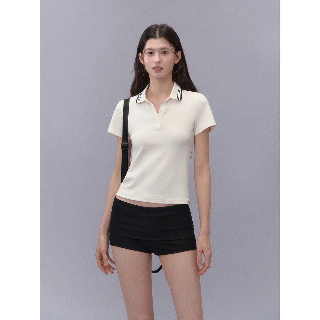 【LaluneDuCiel】LLDC 27号晚18点 学院风纯棉减龄polo领短袖T恤