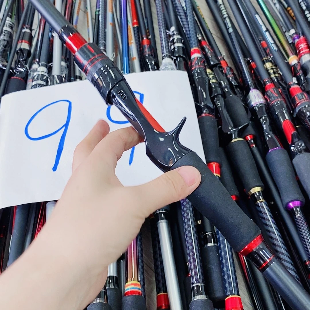 黑红色枪柄2.4米路亚竿