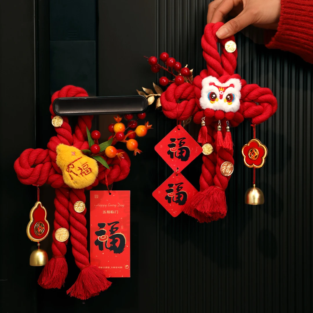 新年万字结装饰2026马年福字挂件春节入户门挂饰过年客厅氛围布置