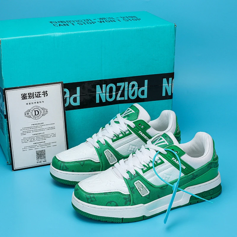 潮牌低帮板鞋男2024春秋新款百搭休闲运动鞋厚底小众设计感男潮鞋