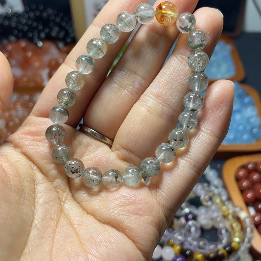 紫晶手链未镶嵌绿幽灵