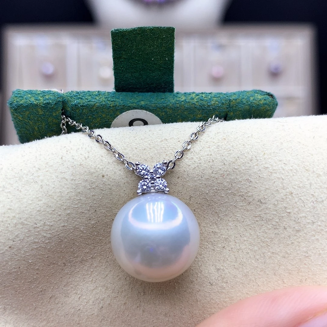 一***秋颈饰淡水珍珠银S925镶嵌