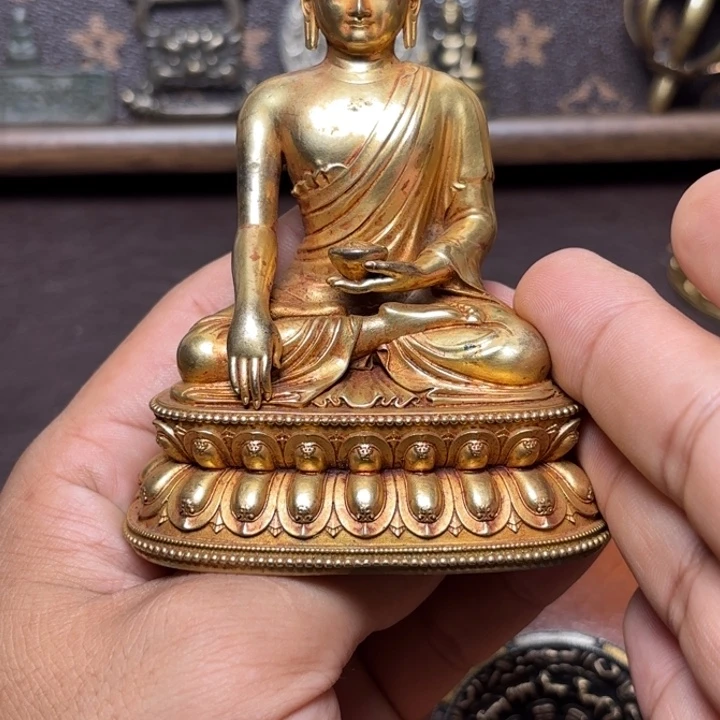 晴***朗铜星月菩提挂牌挂件