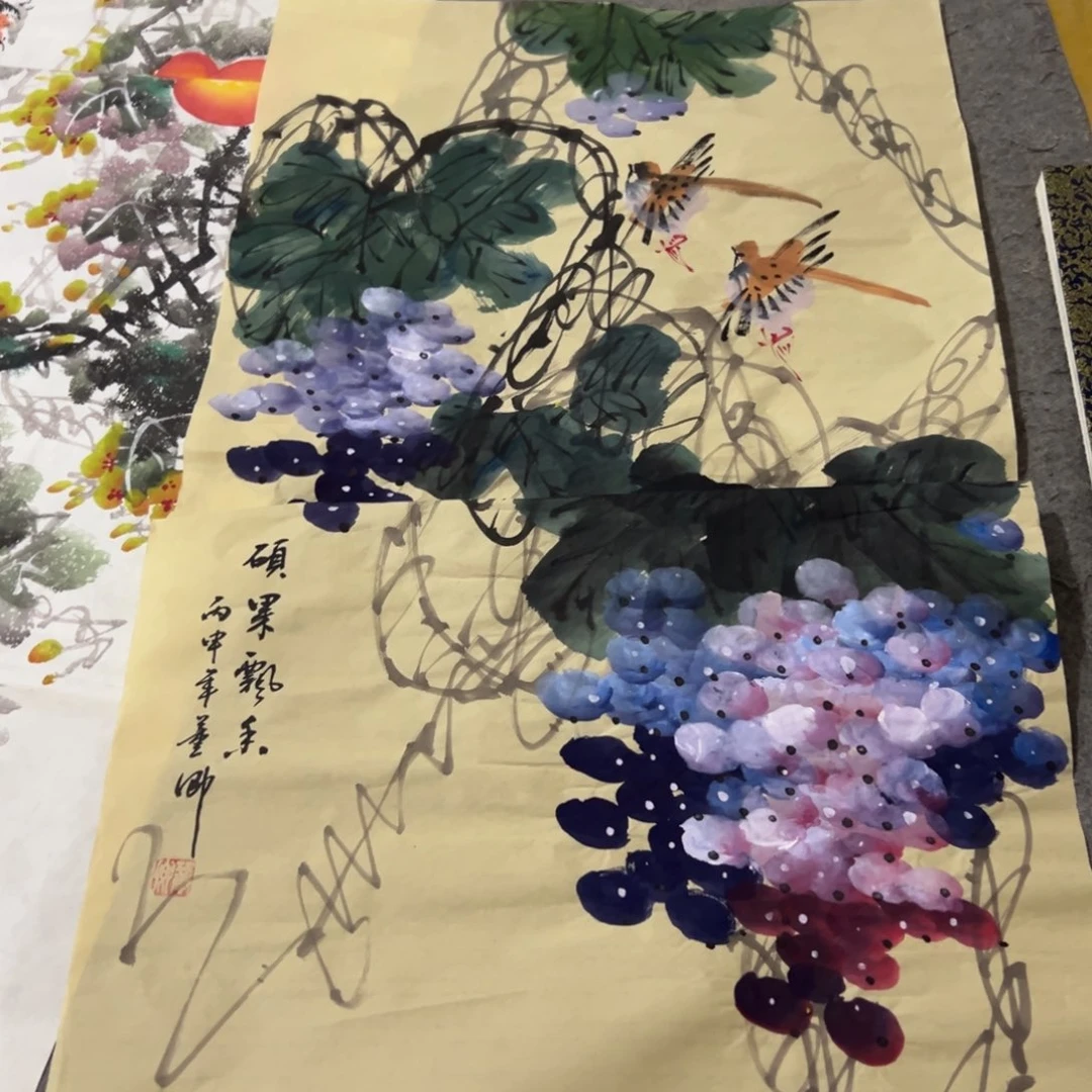 国画国画作品画心一张