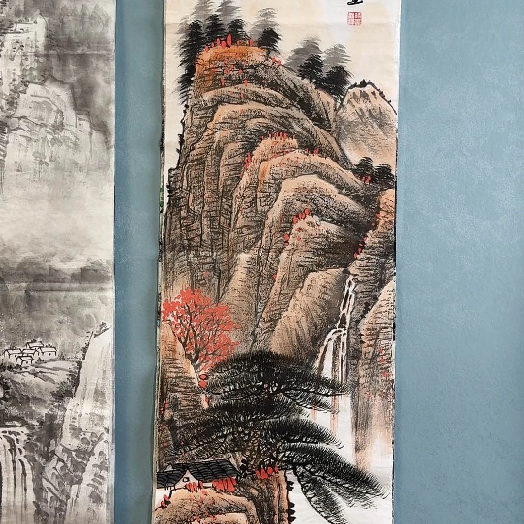 纯手绘国画作品好看