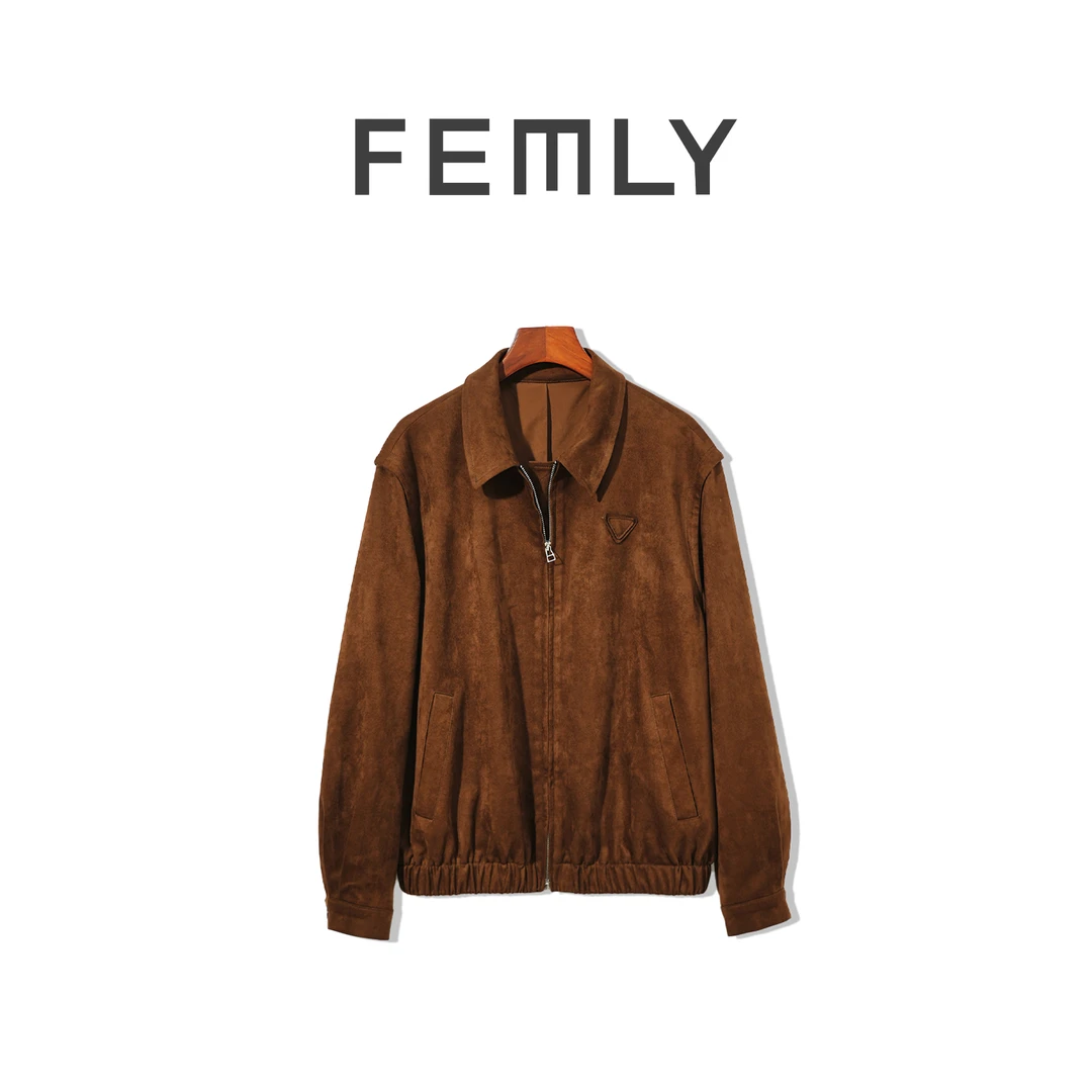 FEMLY/法曼丽 复古简约百搭朋克短外套JQFW52