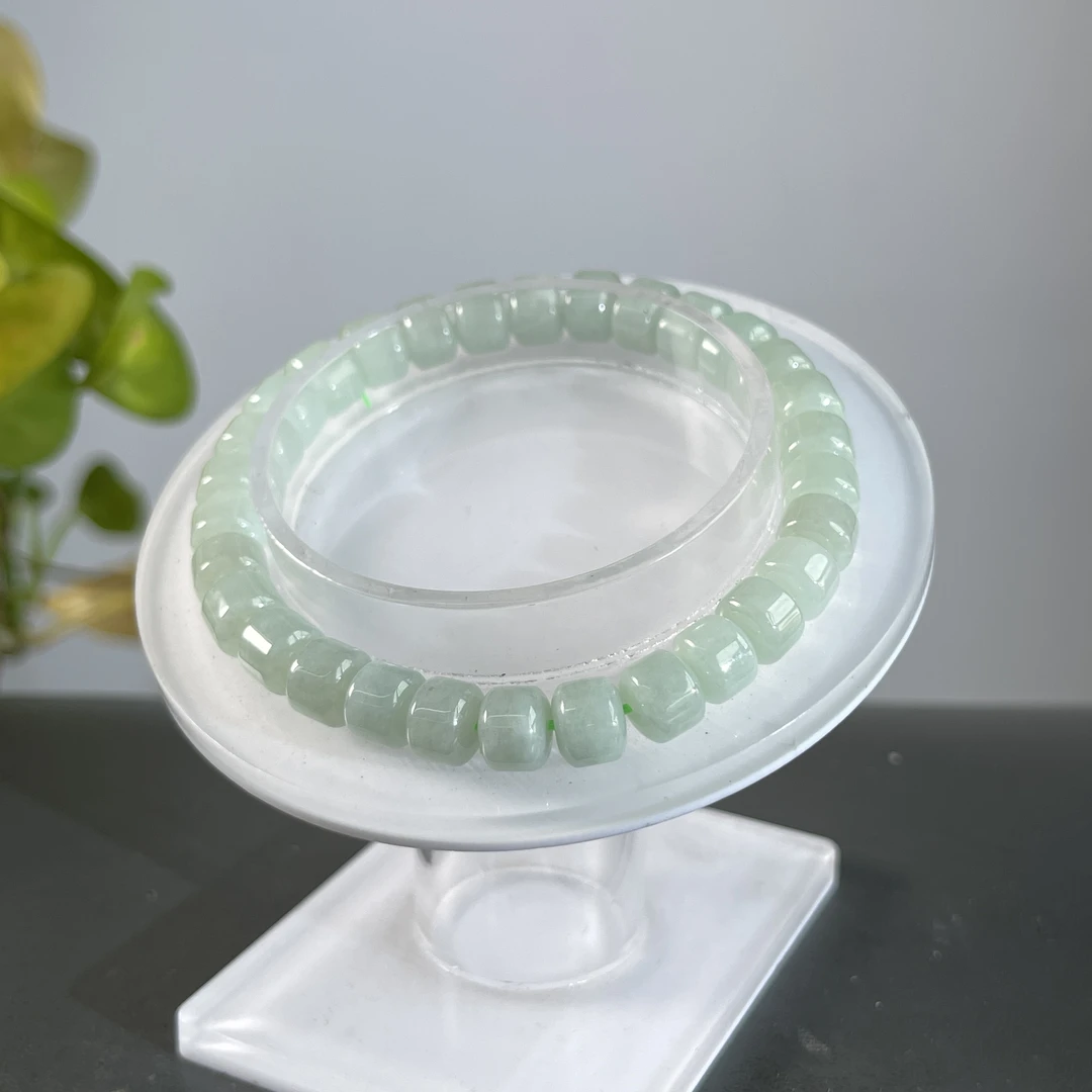 JYA20-06 天然缅甸A货翡翠 翡翠手串