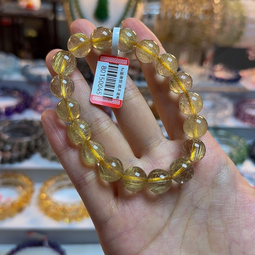 水晶手串未镶嵌金发晶卡11