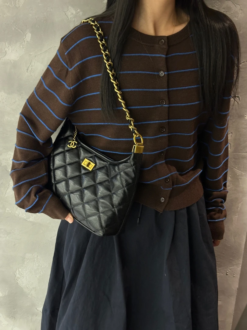 小香风腋下包~轻奢通勤菱格链条单肩斜挎包25AP004