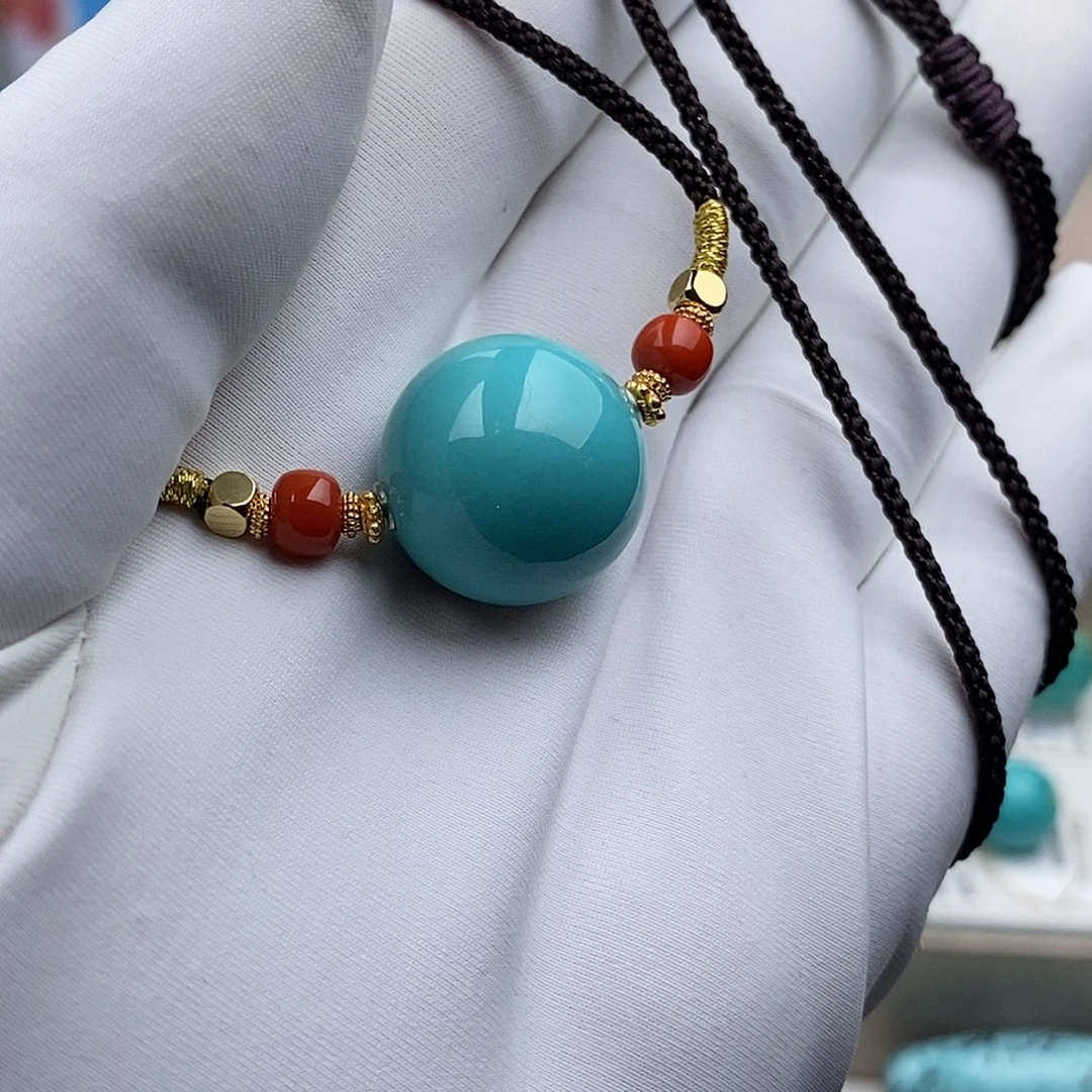 绿松石未镶嵌圆珠