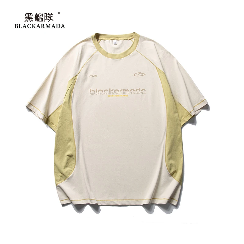 黑舰队防晒训练服户外运动吸湿排汗T恤圆领宽松速干短袖MGF77688