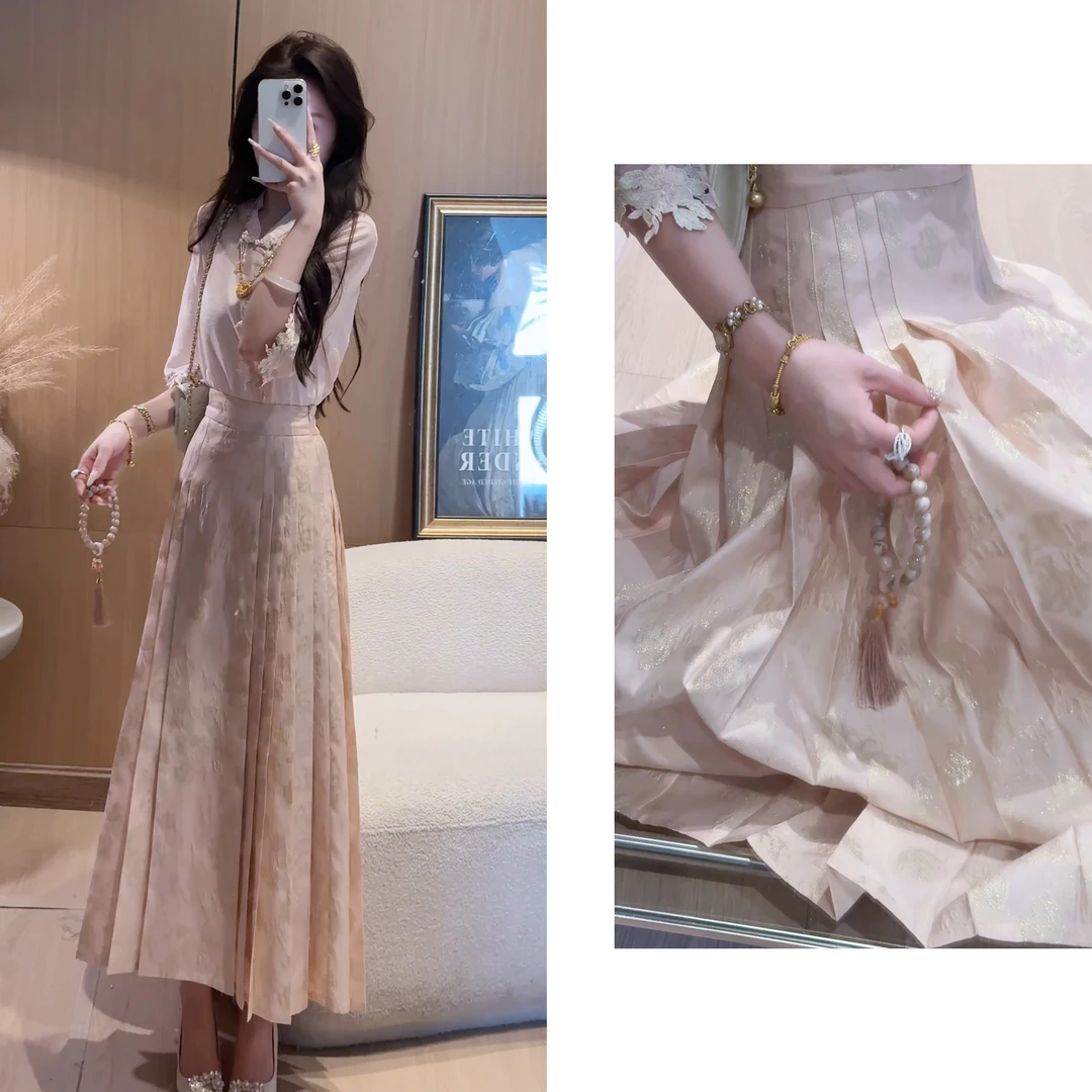 【婷婷】《佳期如梦》经典！织金显瘦马面裙 TTZ2SX205【Q】