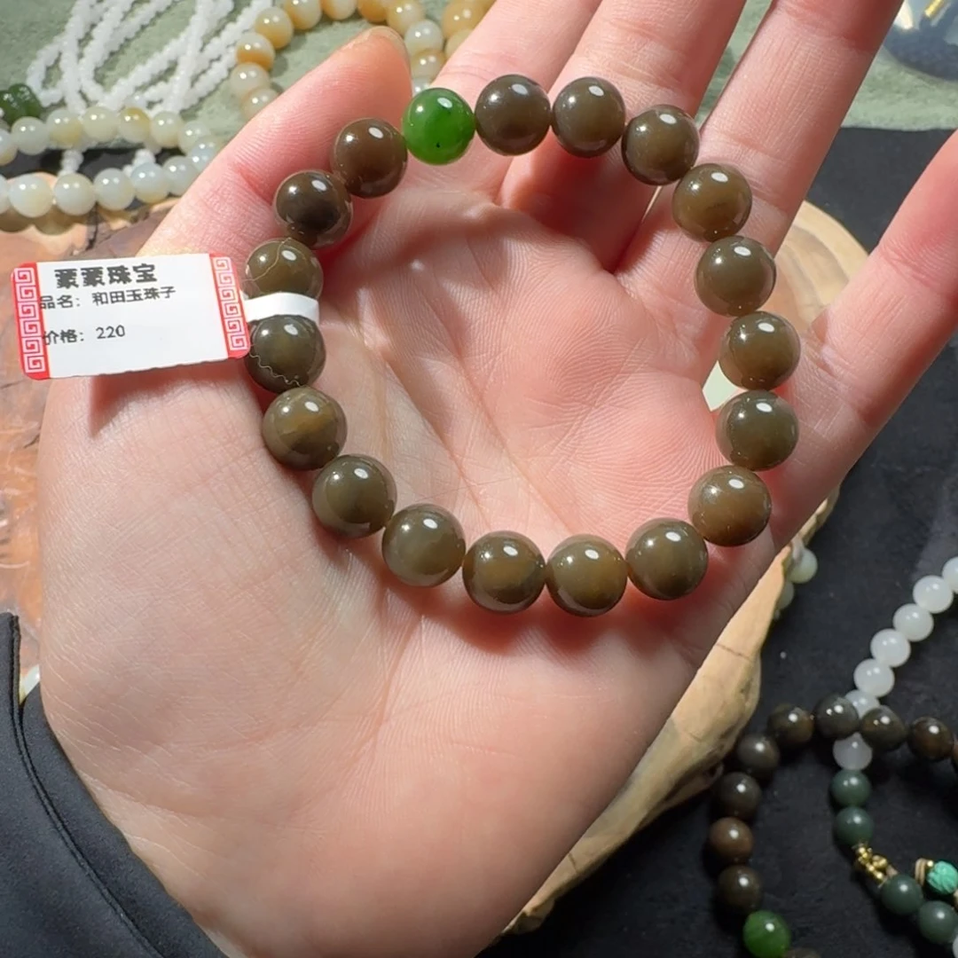 和田玉手串未镶嵌