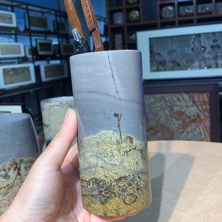 广西国画石摆件，观赏收藏