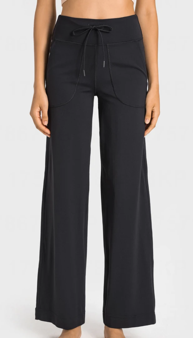 （一毛毛一样样）主播同款【抽绳裤】“神裤”阔腿直筒裤修身抽绳1