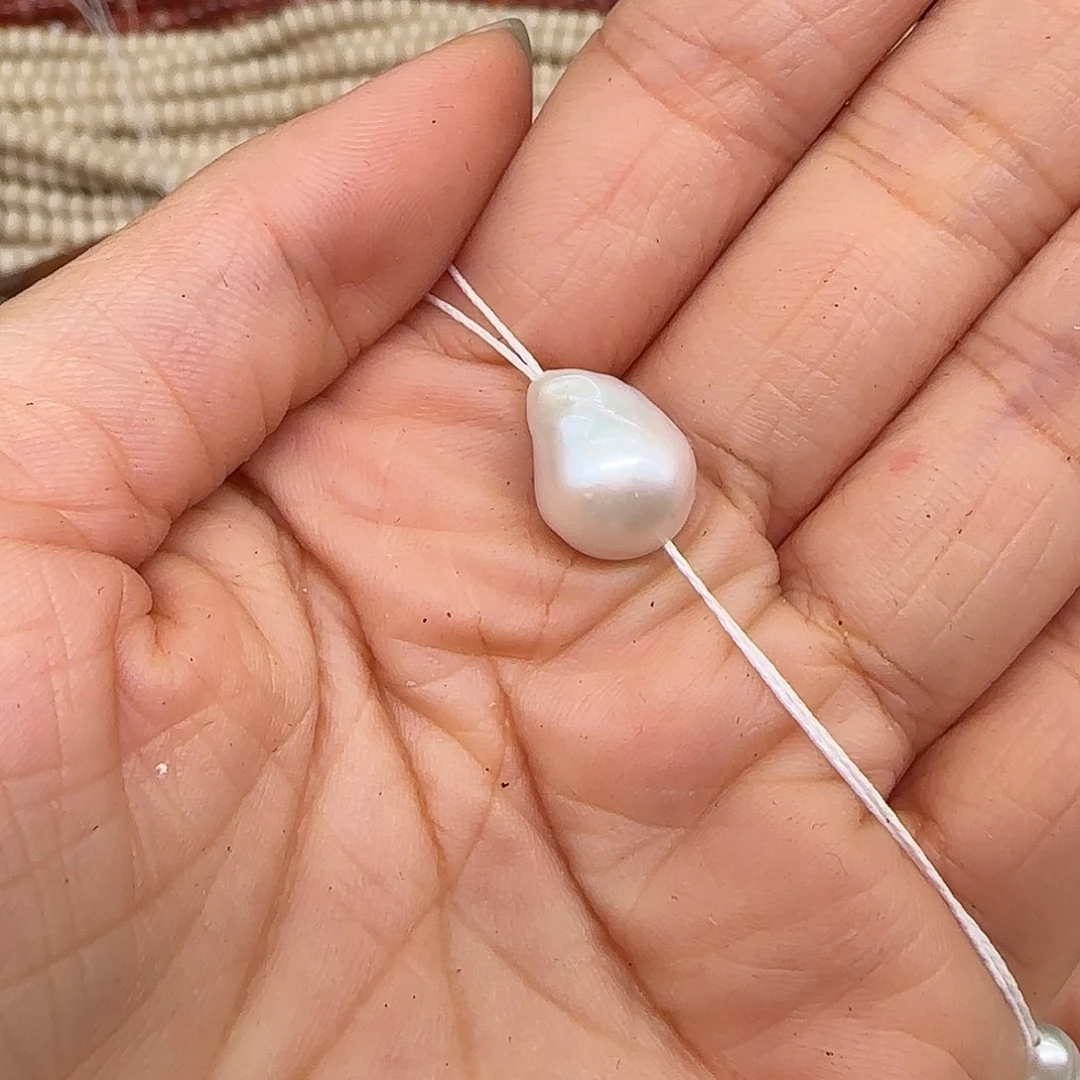 玛瑙/玉髓合金珠宝半成品珍珠9-12mm一颗