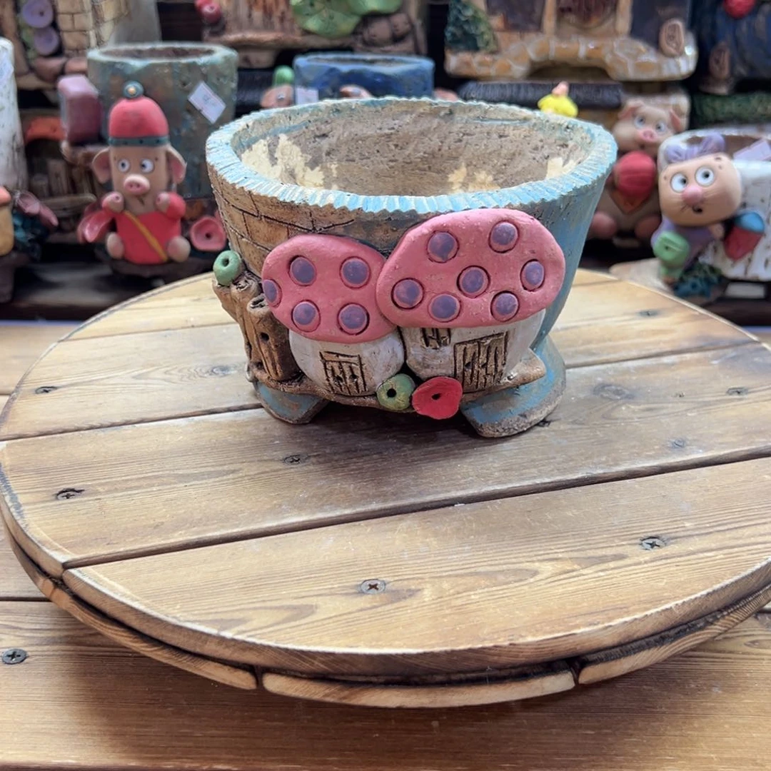 嘻哈多肉花盆百搭