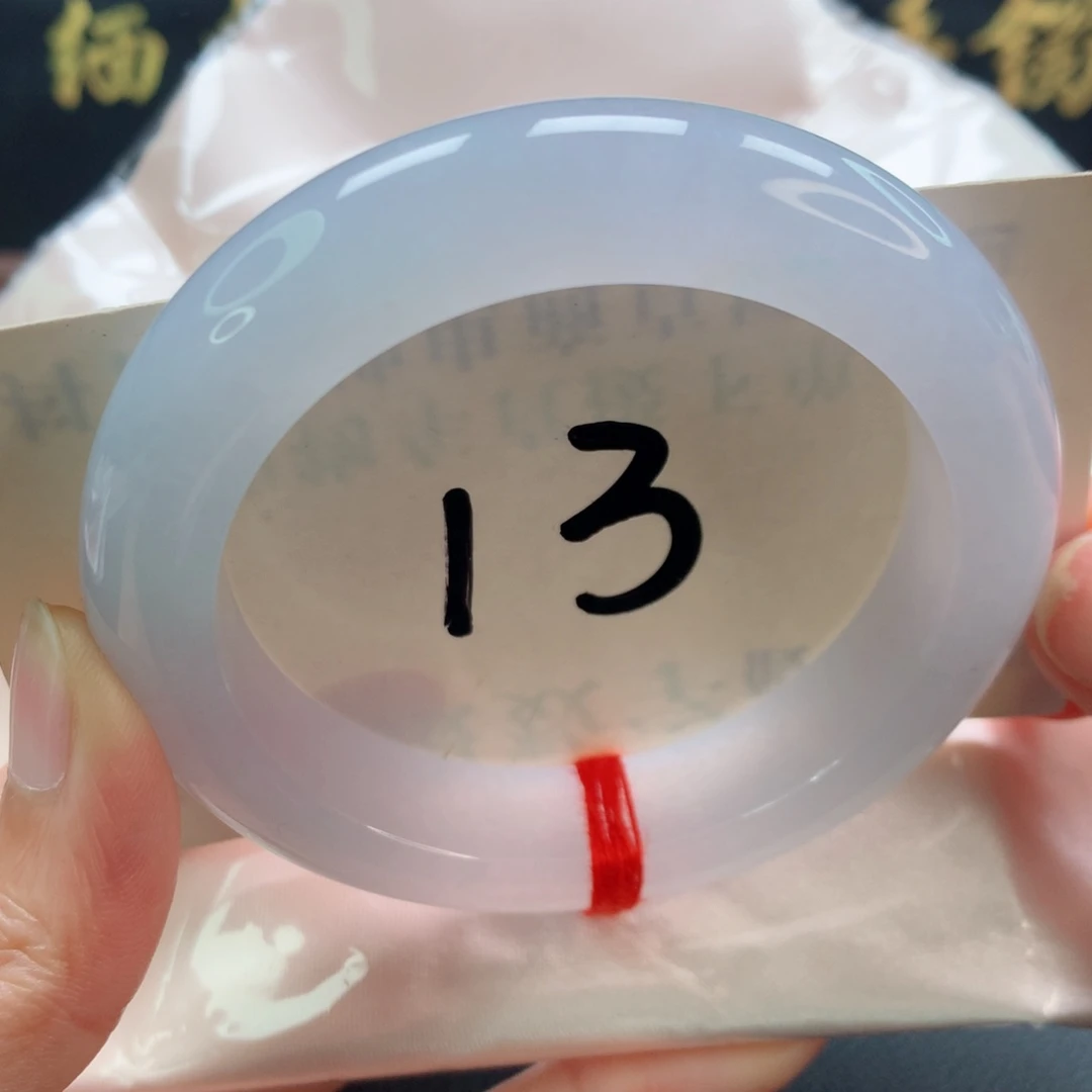 未镶嵌手镯翡翠正圈冰胶白月光