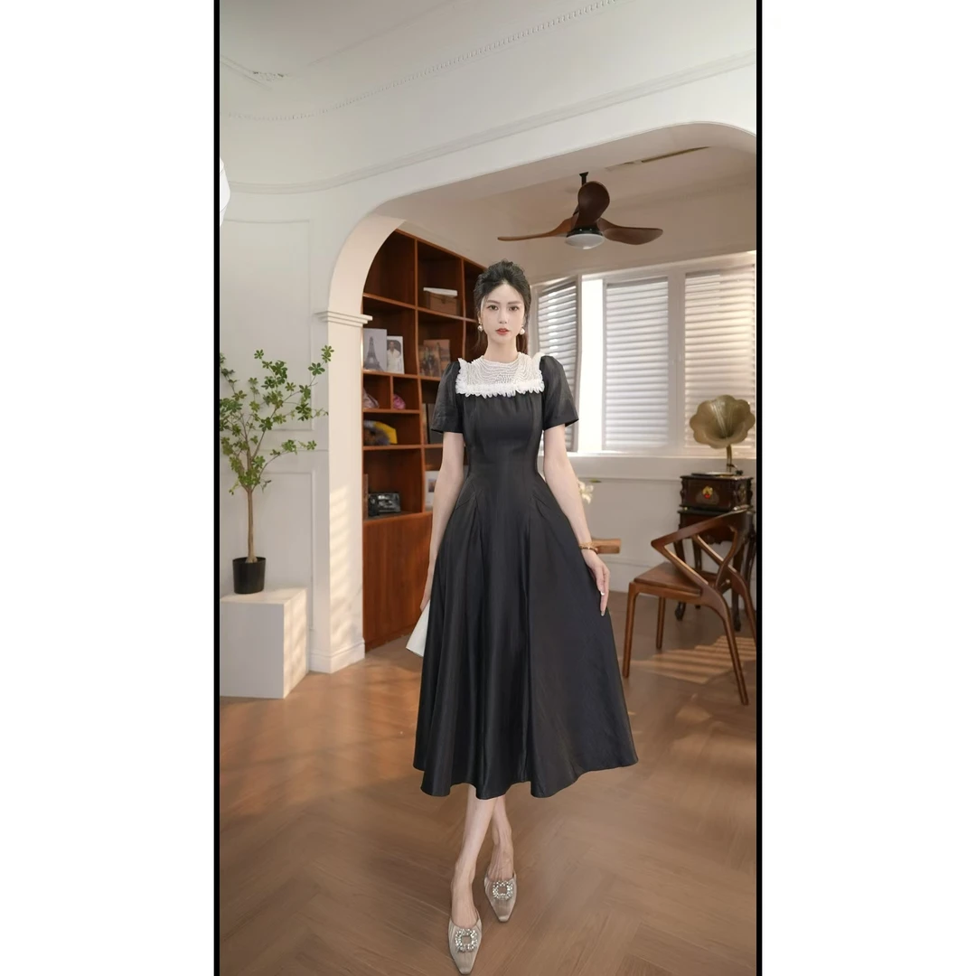 【宝总】设计感名媛轻奢收腰连衣裙21730