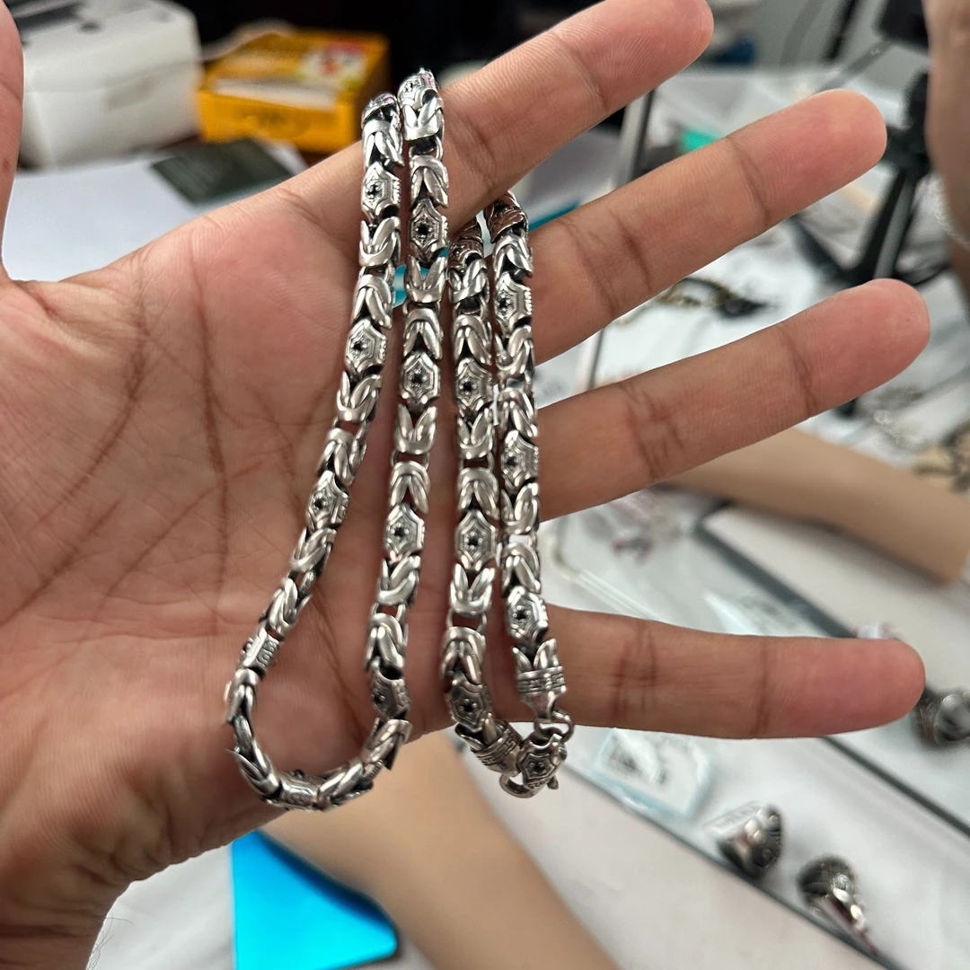 链子足银 爱敏纯银首饰项链