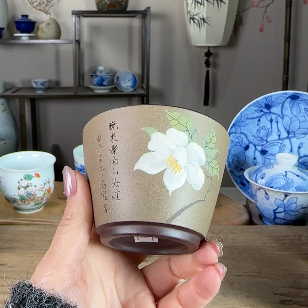 杯景德镇陶瓷柴烧多人