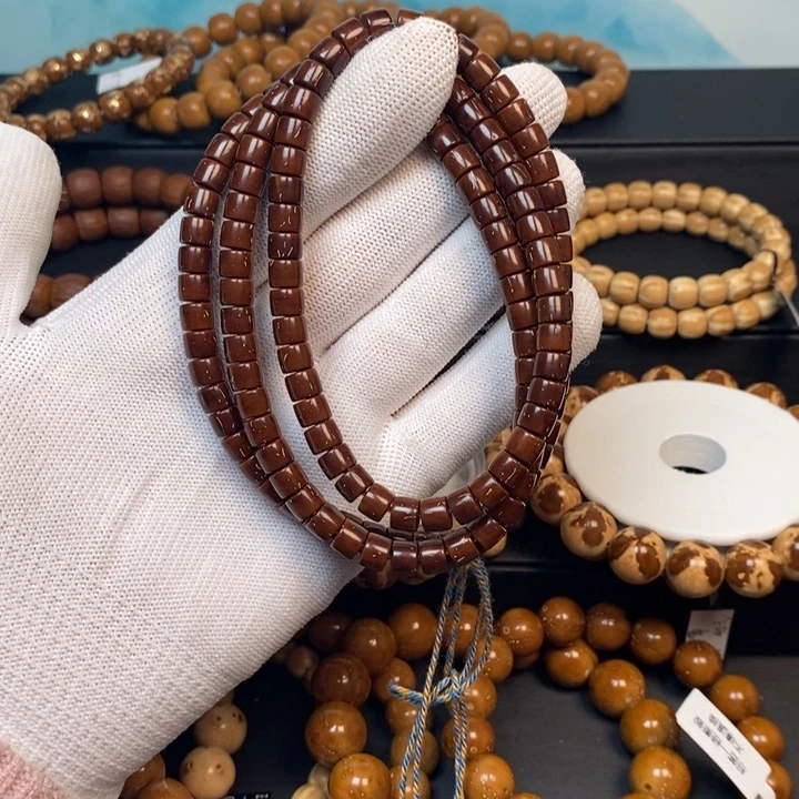 紫金鼠手串纯肉实心脖挂尺寸6.5×5