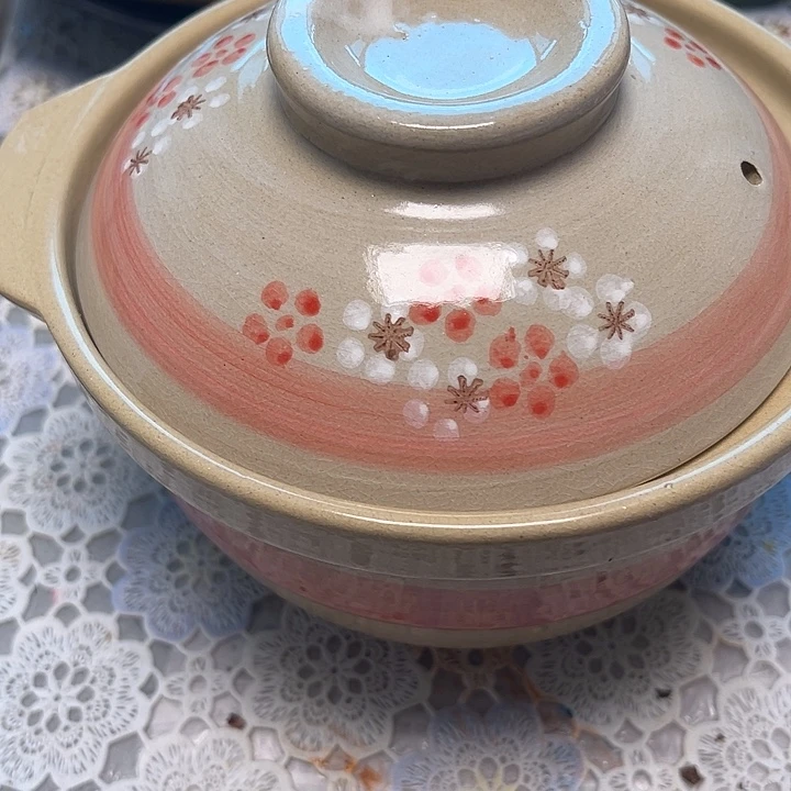 瓷粗瓷手绘口径16x9两支手绘