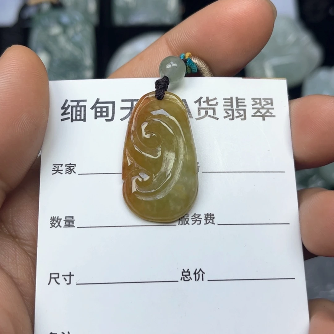 翡翠颈饰未镶嵌缅甸天然