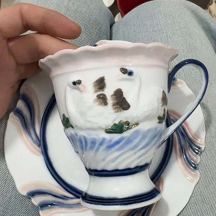 老货 微瑕咖啡杯一套
