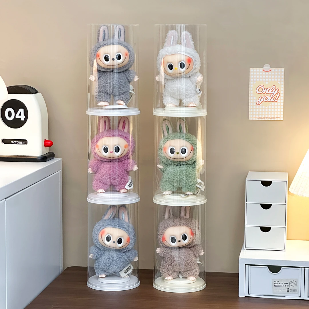 【唯兮】labubu展示盒透明防尘保护罩适用于拉布布盲盒收纳展示架