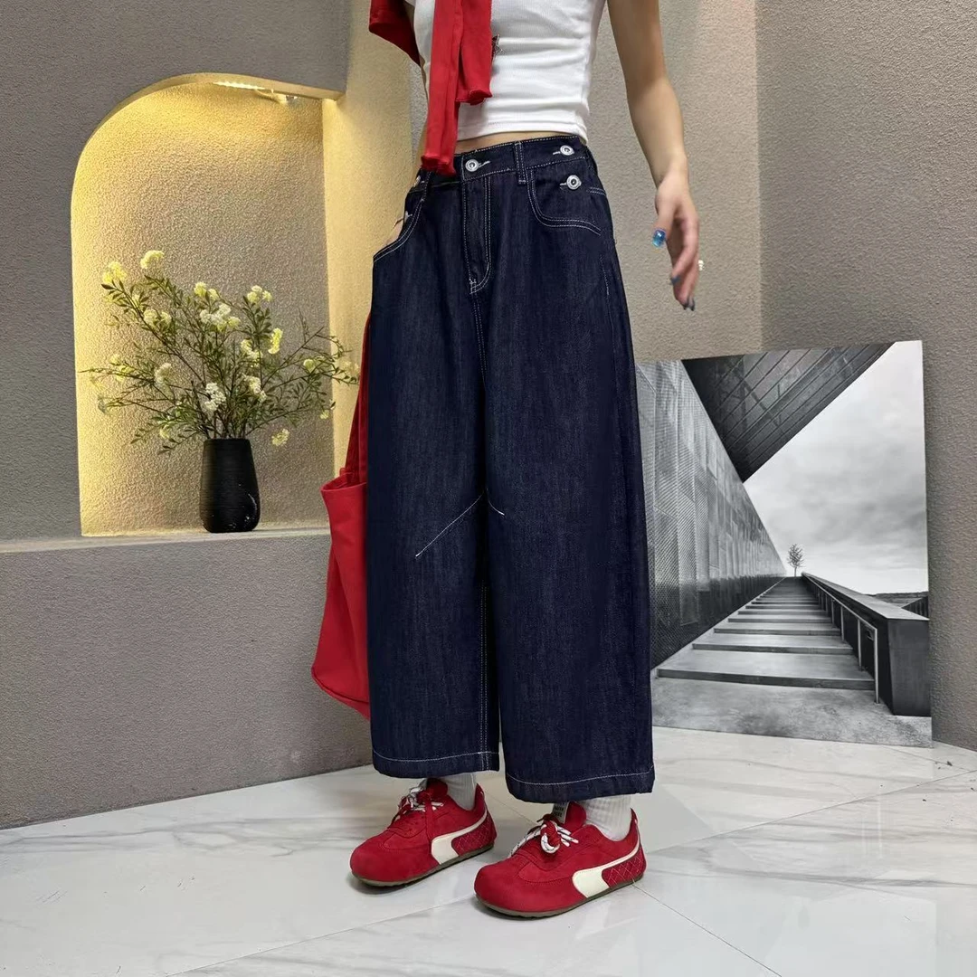 夏季9分裤9231宽松显瘦百搭女士牛仔裤高腰