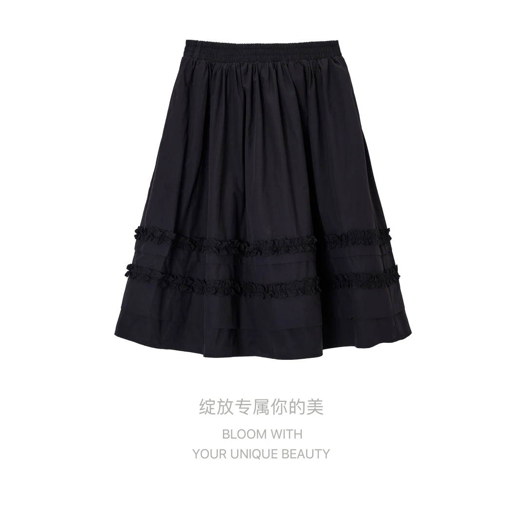 【韩佳人】【张元一专属】A字版半身裙 B25X9062Y