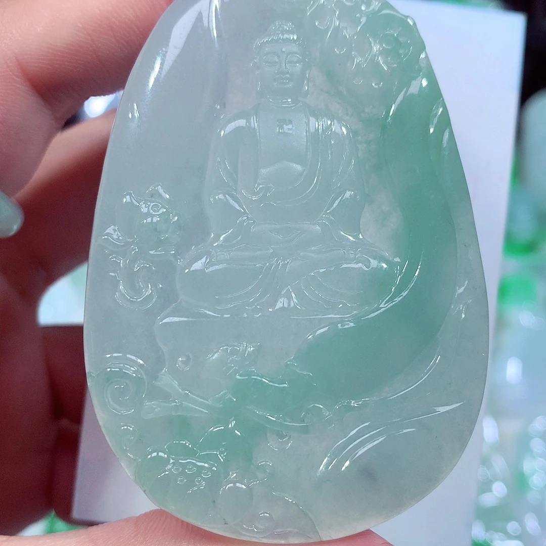 颈饰未镶嵌翡翠缅甸翡翠