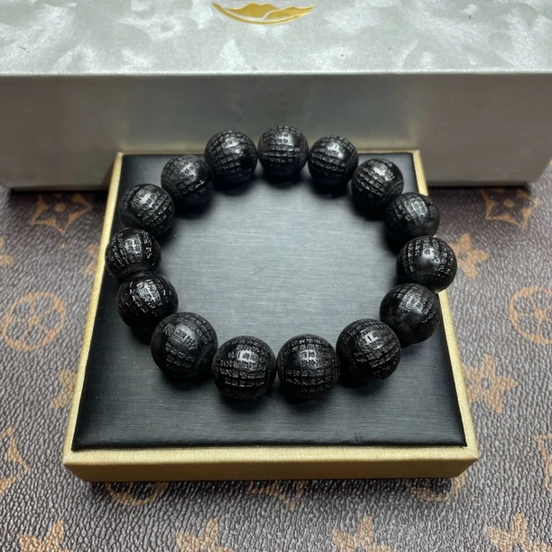 019沉木单圈14mm圆珠