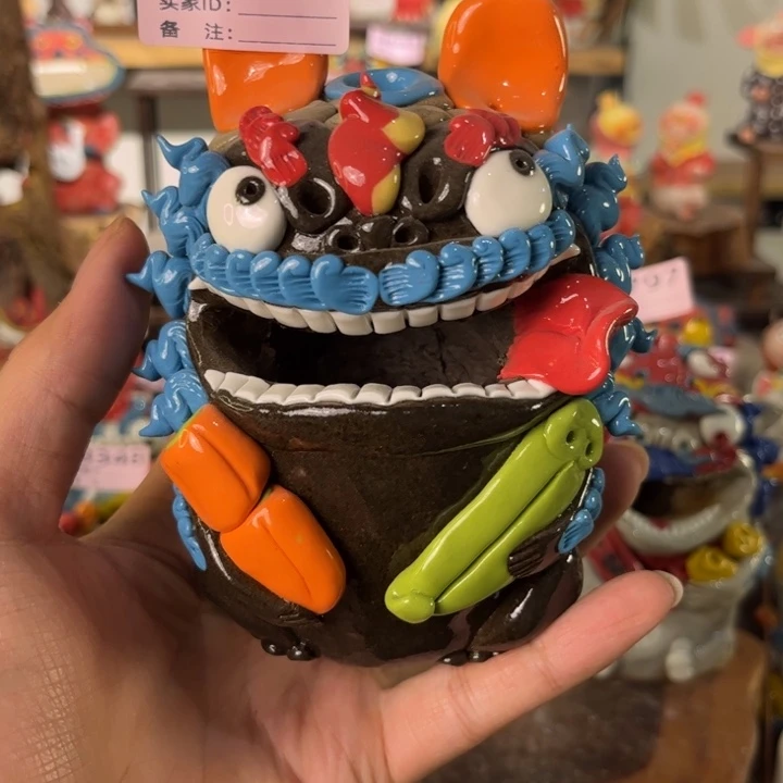 泥塑田*昊纯手工茶宠摆件