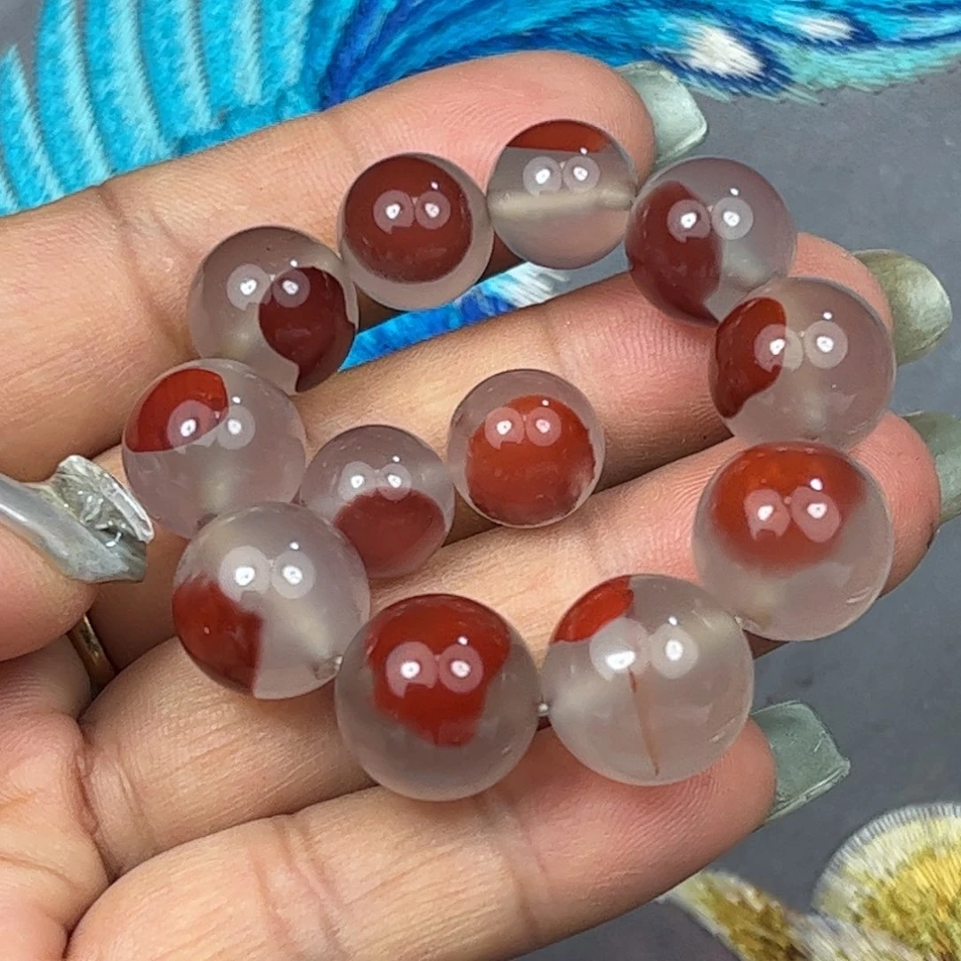 南红玛瑙珠子未镶嵌珍*