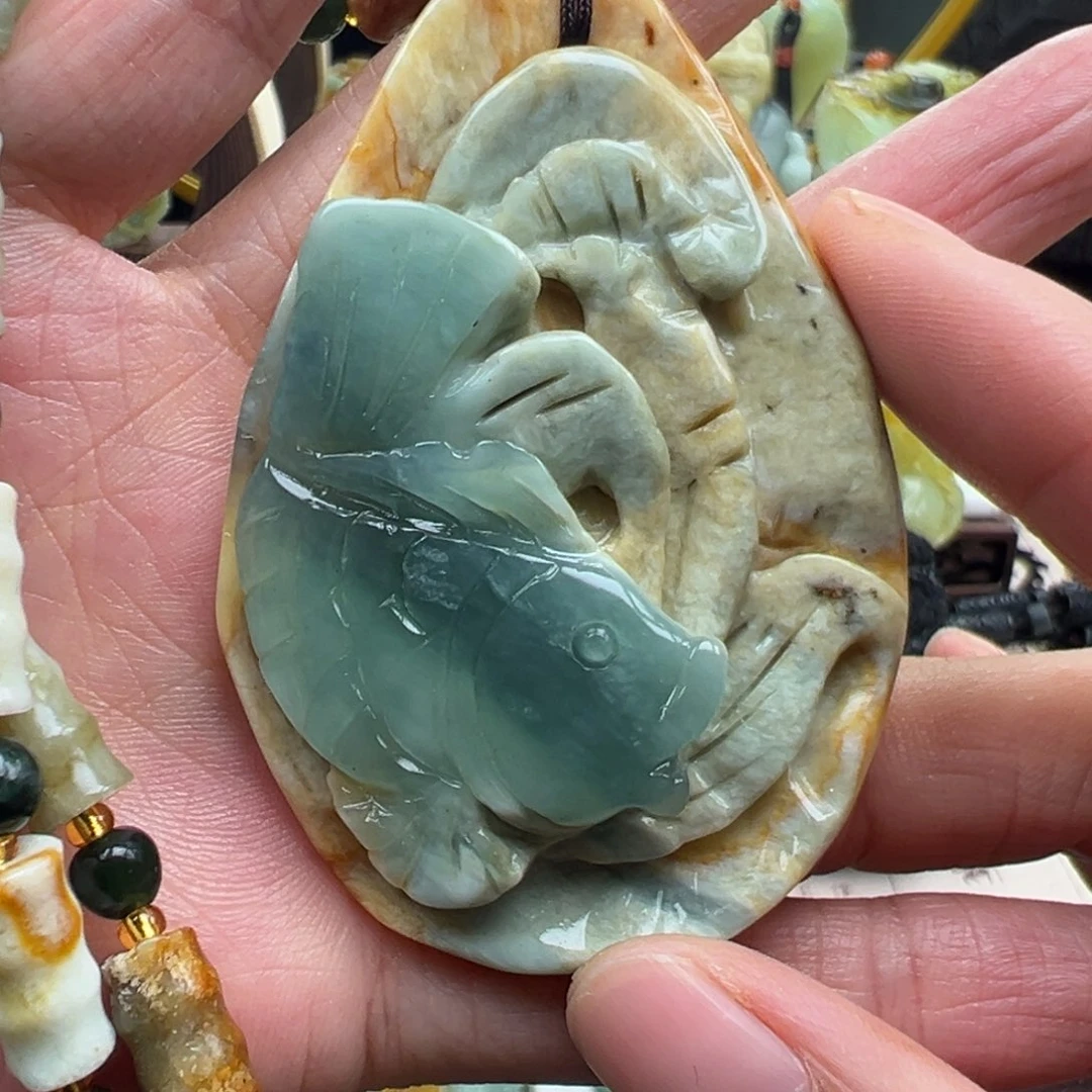 岫玉未镶嵌挂件挂件