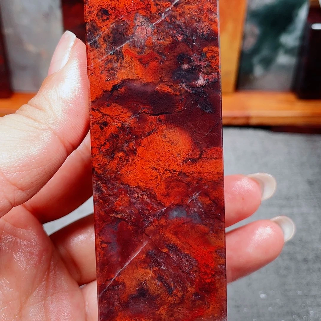 【闪购商品】玉桂林鸡血玉印章素章